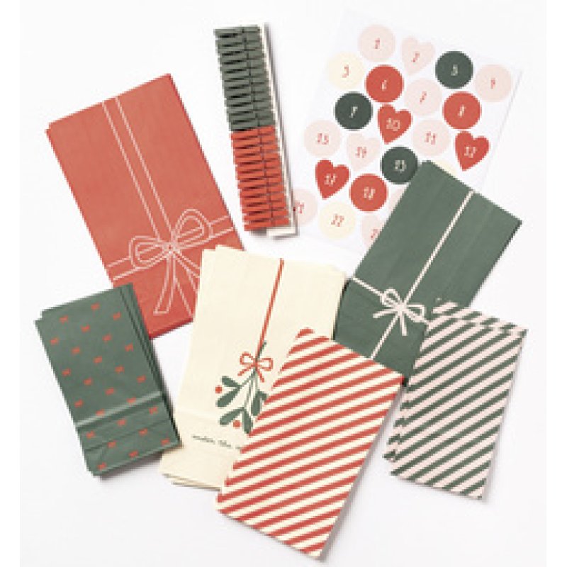 folia Calendrier de l'Avent BOWTIFUL CHRISTMAS, 72 pièces