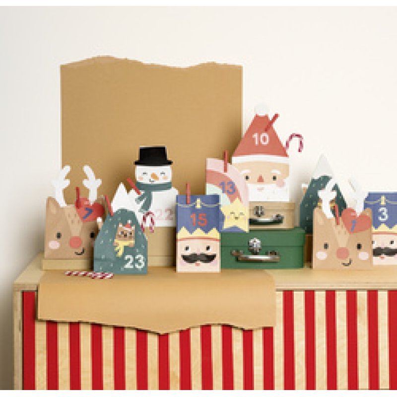 folia Calendrier de l'Avent SANTA & FRIENDS, 72 pièces