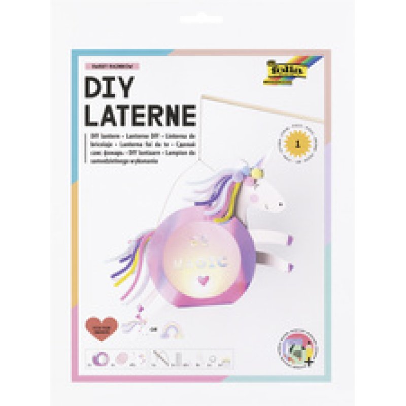 folia Kit de lanterne SWEET RAINBOW, rose irisé