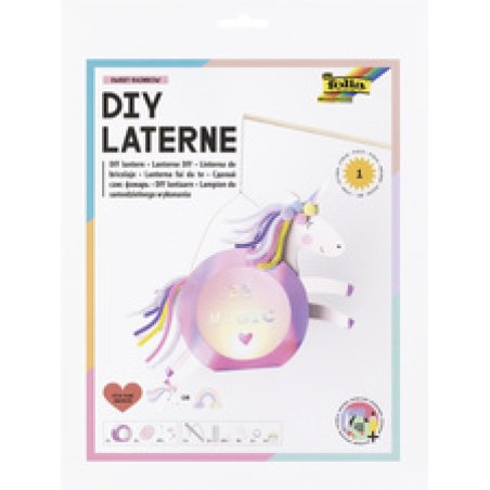 folia Kit de lanterne SWEET RAINBOW, rose irisé
