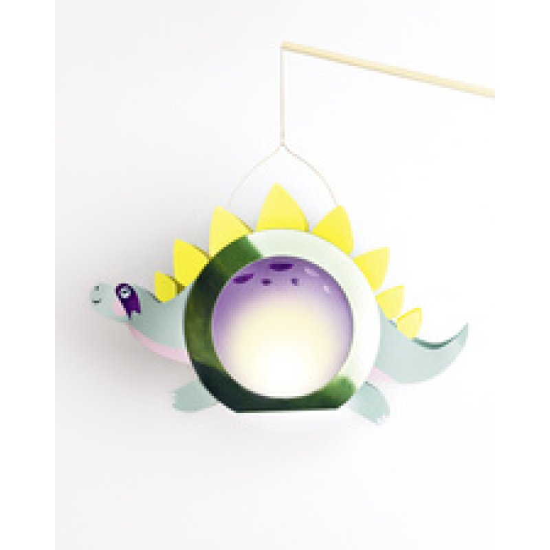 folia Kit de lanterne SUPER DINOS, vert métallisé