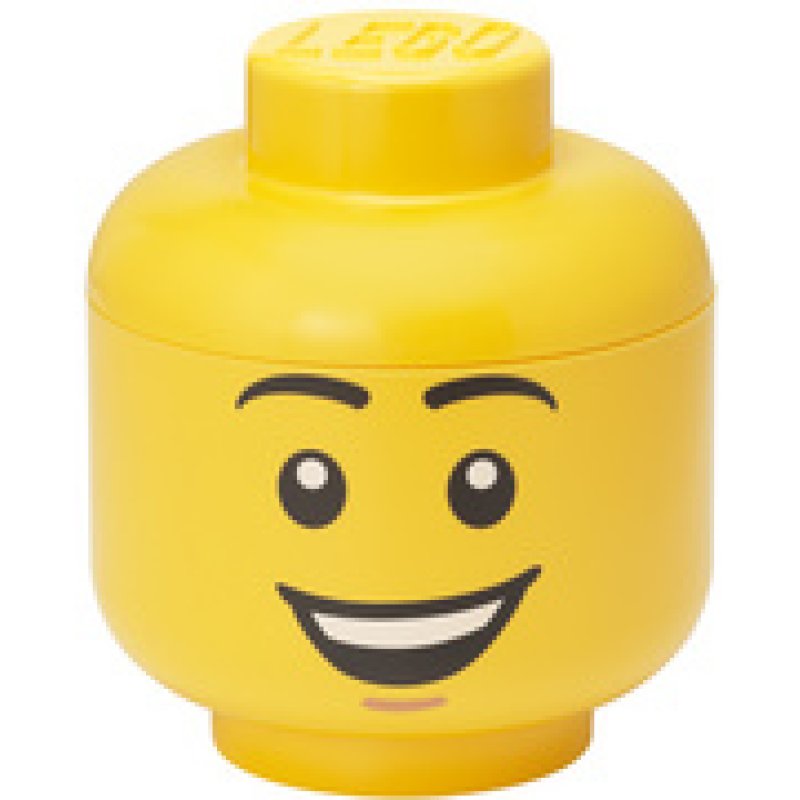 LEGO Mini-boîte en forme de tête STORAGE HEAD HAPPY BOY