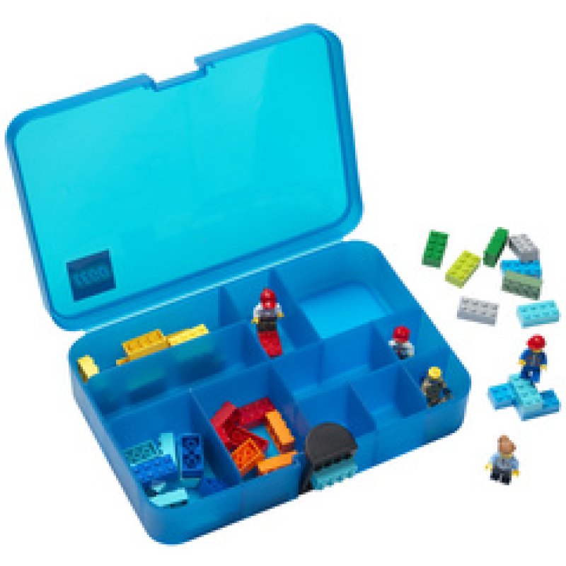 LEGO Boîte de tri SORTING BOX ICONIC, bleu translucide