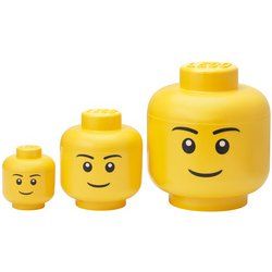 LEGO Set de boîtes en forme de tête STORAGE HEAD BOY