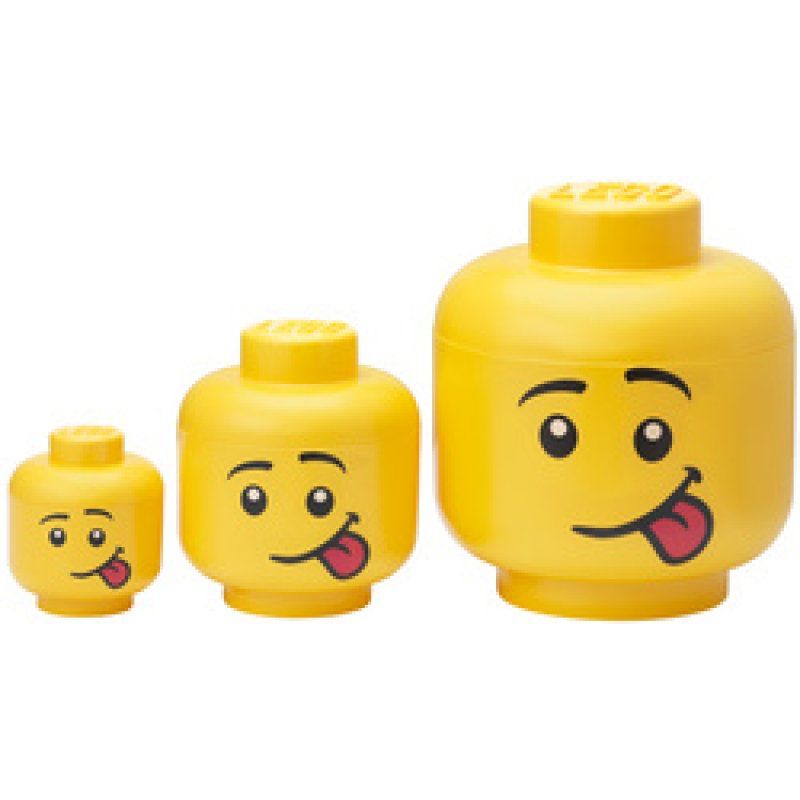 LEGO Set de boîtes en forme de tête STORAGE HEAD BOY