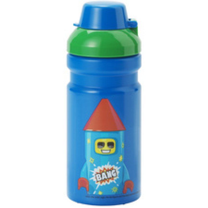 LEGO Gourde FIREWORK GUY, 390 ml, bleu
