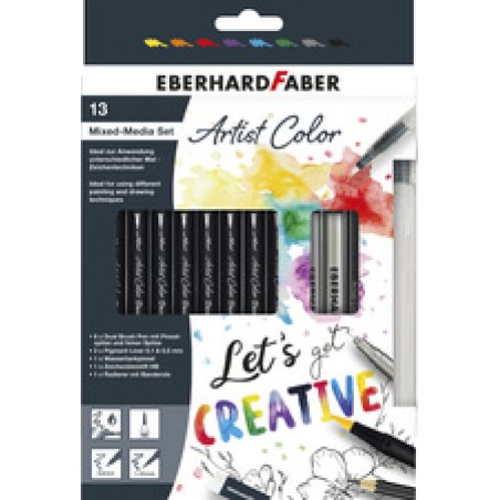 EBERHARD FABER Kit Mixed-Media Artist Color, 13 pièces