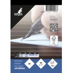 kangaro Bloc-notes A6, ligné, 100 feuilles