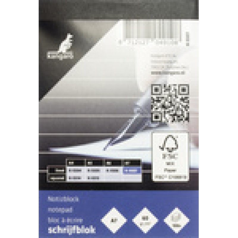 kangaro Bloc-notes A7, ligné, 100 feuilles