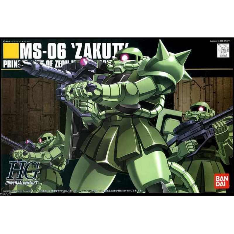 GUNDAM - HGUC 1/144 MS-06 Zaku II Mass Production - Model Kit