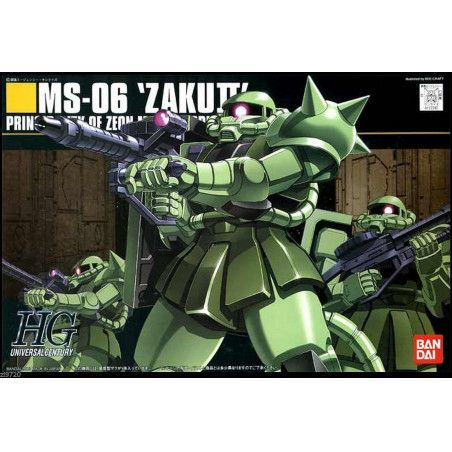 GUNDAM - HGUC 1/144 MS-06 Zaku II Mass Production - Model Kit