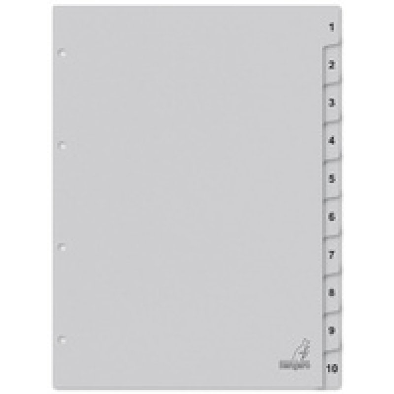 kangaro Intercalaire carton ECO, chiffres 1-12, 12 pièces