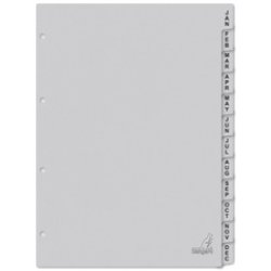 kangaro Intercalaire carton ECO, mois, A4, 12 pièces