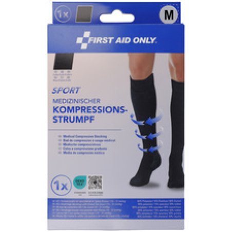 FIRST AID ONLY Kompressions-Strumpf SPORT, kniehoch, M