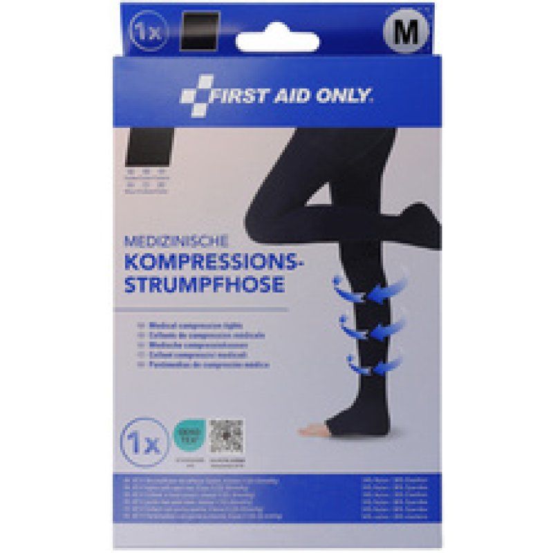 FIRST AID ONLY Kompressions-Strumpfhose, XL, schwarz