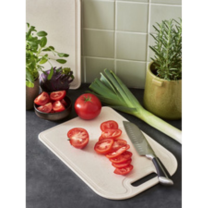 GastroMax Planche à découper BIO, 250 x 150 mm, crème