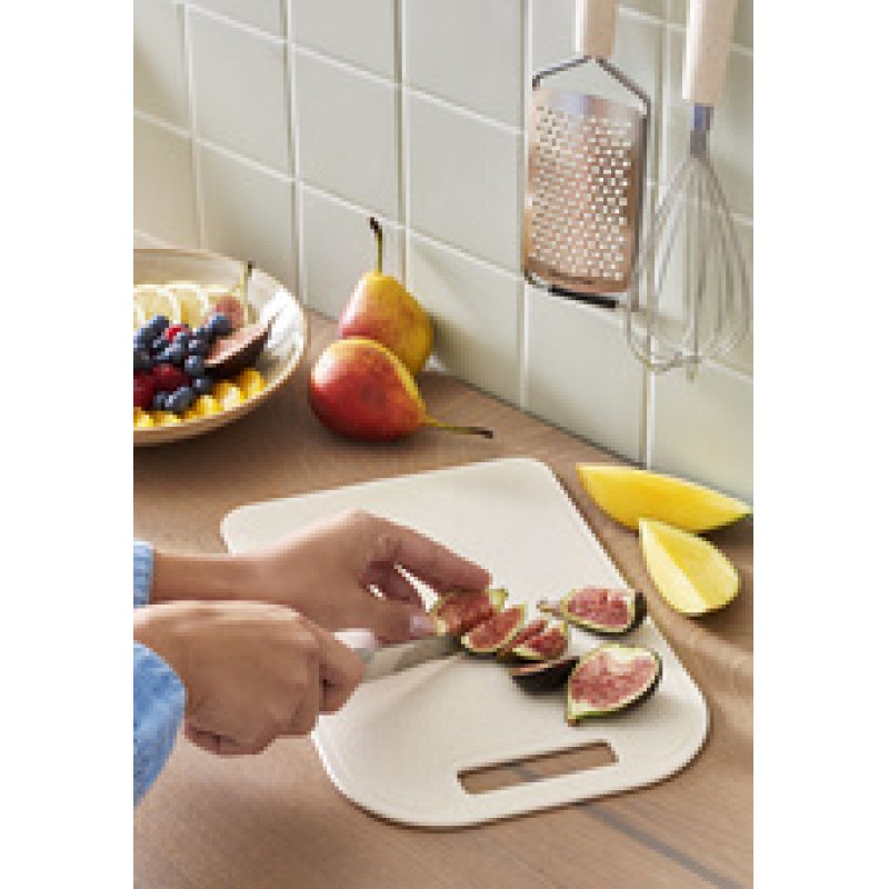 GastroMax Planche à découper BIO, 350 x 250 mm, crème