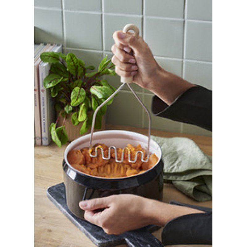 GastroMax Presse-purée BIO, 280 mm, inox/crème