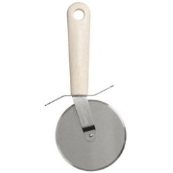 GastroMax Roulette à pizza BIO, longueur: 220 mm, inox/crème