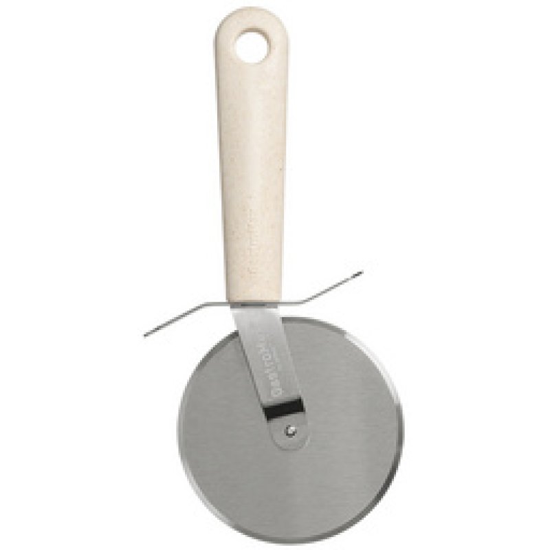 GastroMax Roulette à pizza BIO, longueur: 220 mm, inox/crème
