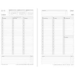 CHRONOPLAN Buchkalender Business Edtition 2026, A5, schwarz