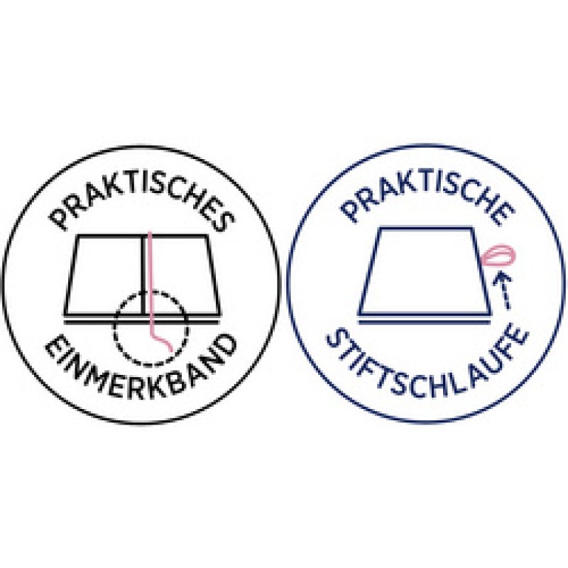 CHRONOPLAN Buchkalender "Black & White", 2026, A5, schwarz