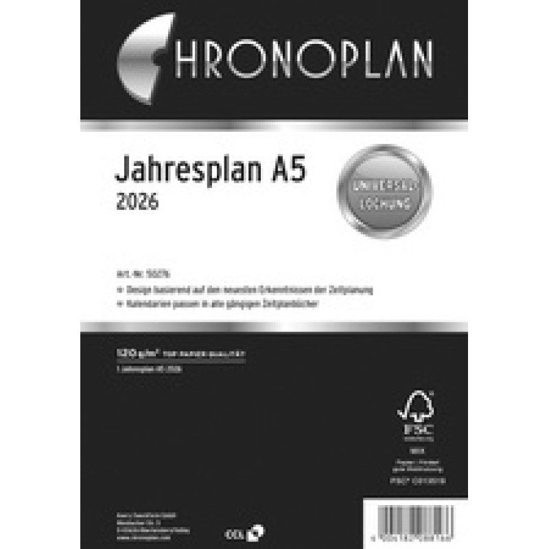 CHRONOPLAN Jahresplan 2027, DIN A5