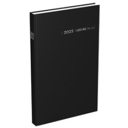 LECAS Agenda journalier Couronne EURO/Cent, 2026, noir