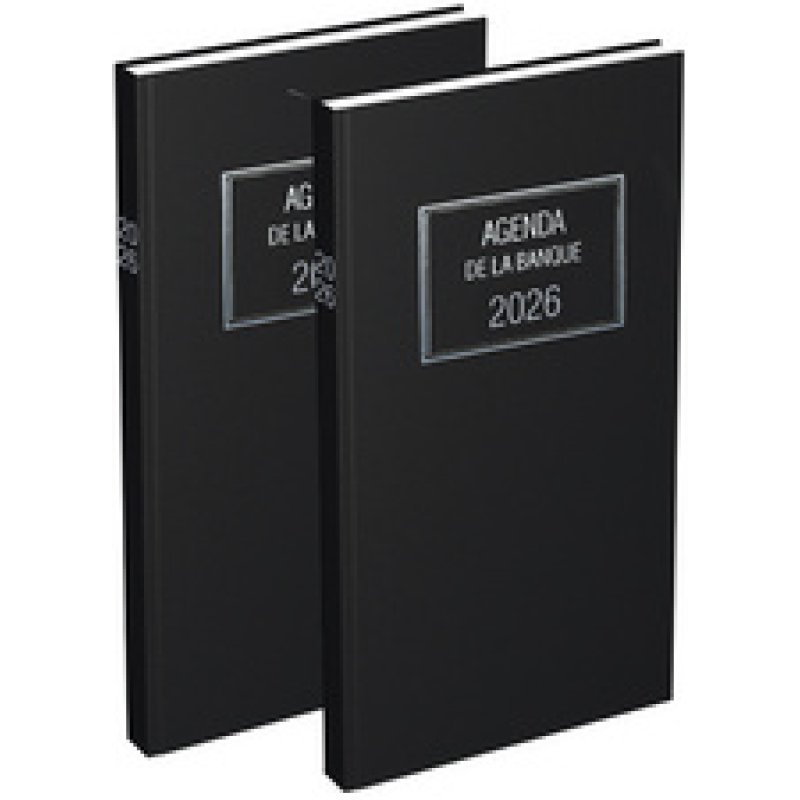LECAS Agenda de la Banque Long 2026, 150 x 340 mm, 2 volumes