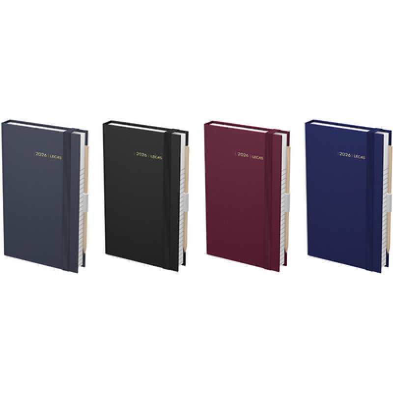 LECAS Agenda journalier Chantier, 2026, 90 x 150 mm, assorti