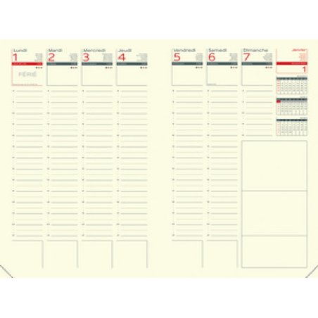LECAS Agenda semainier "LEZARD", 210 x 270 mm, 2026, assorti