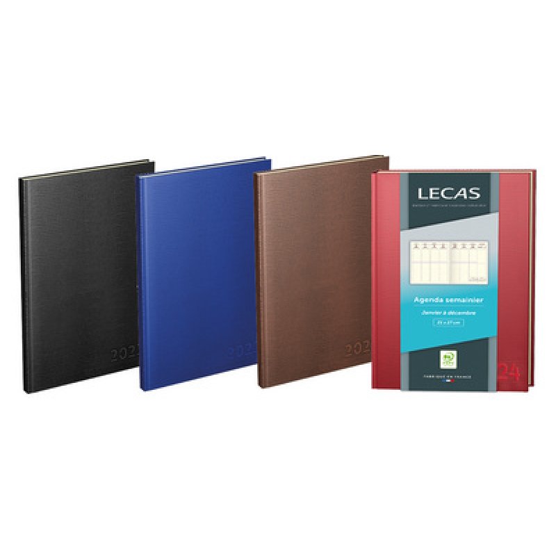LECAS Agenda semainier "LEZARD", 210 x 270 mm, 2026, assorti