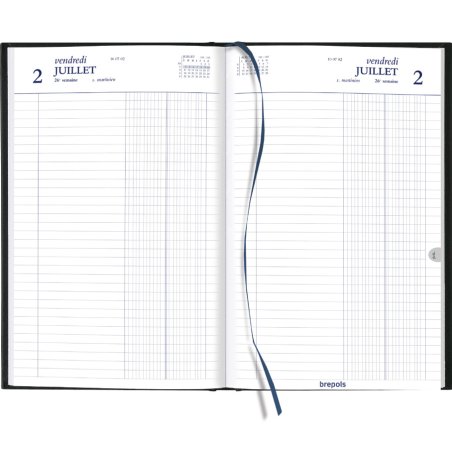 Brepols Jupiter Banquier Large Lima Agenda journalier Noir