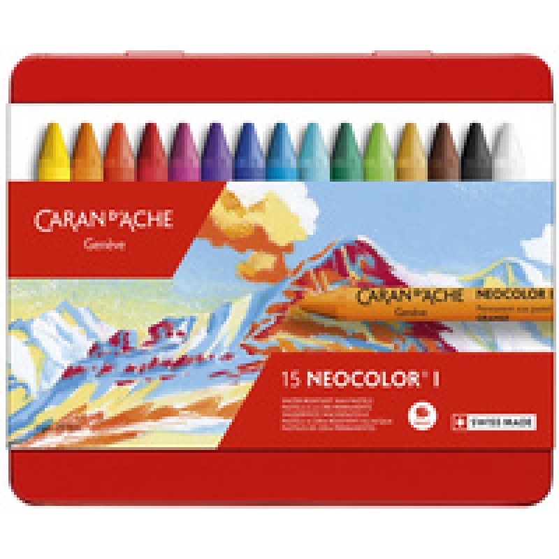 CARAN D'ACHE Pastel à la cire NEOCOLOR I, étui métal de 30