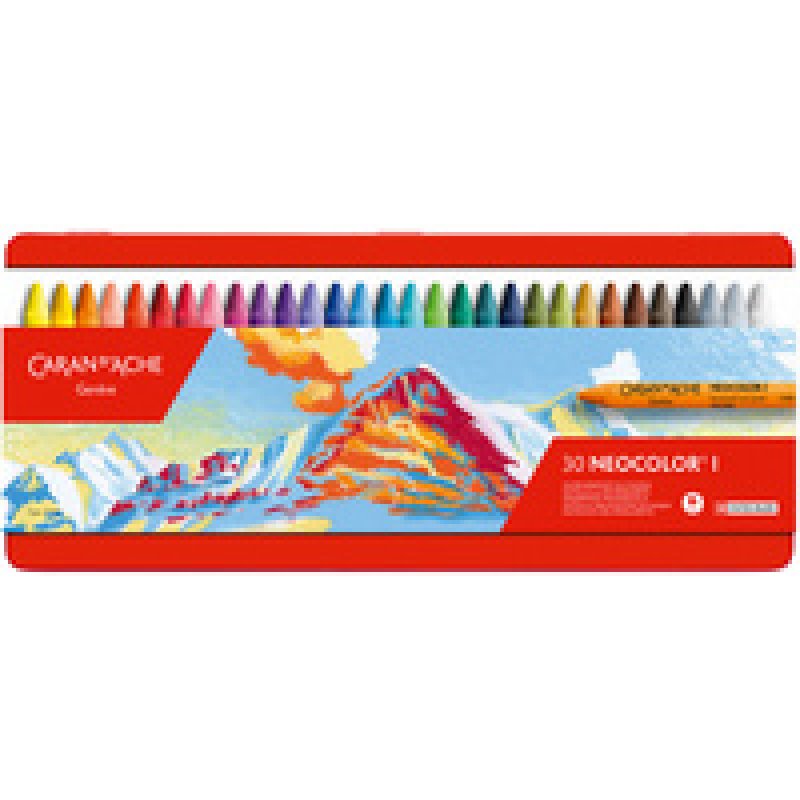 CARAN D'ACHE Pastel à la cire NEOCOLOR I, étui métal de 30