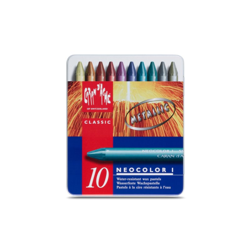 Caran d-Ache Neocolor Pastel à la cire Dur Multicolore 10 pièce(s)