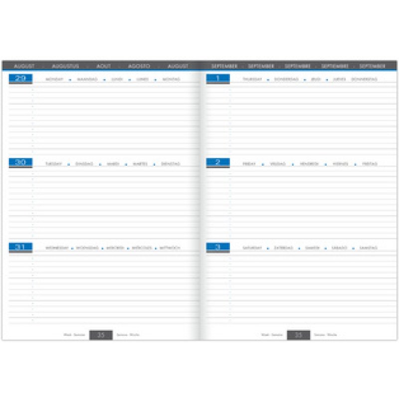 Clairefontaine Agenda scolaire "WHEN 21", 2025/2026, assorti