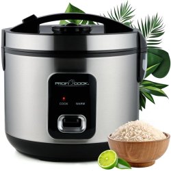 PROFI COOK Cuiseur 2 en 1 riz/vapeur PC-RK 1285, noir