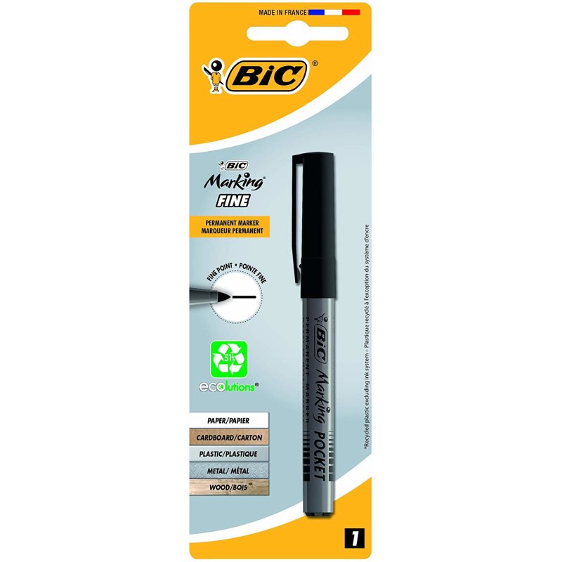 BIC Marqueur permanent Marking POCKET ECOlutions, noir