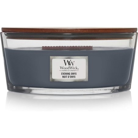 Woodwick Evening Onyx Scented Candle with Crackling Wick - Up to 50 Hours Burn Time