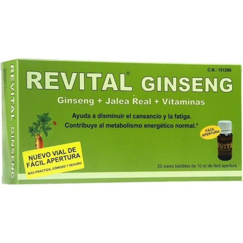 Revital Ginseng Jalea Real Vit C 20 Ampoules