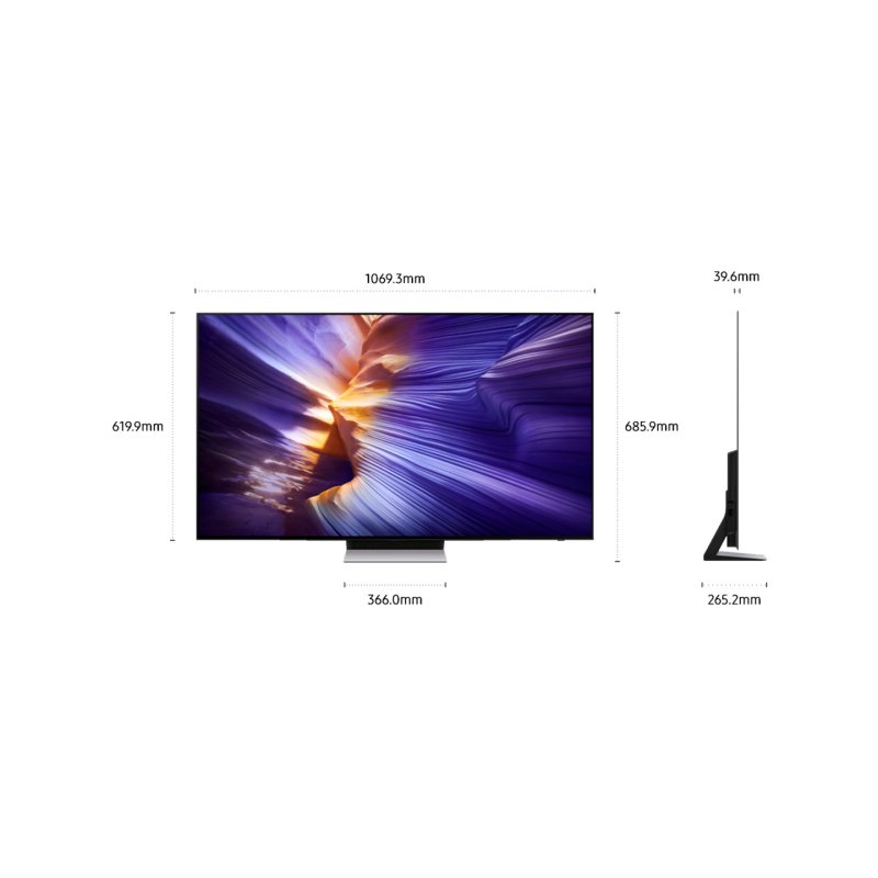 Samsung TQ48S90FAE 121.9 cm (48") 4K Ultra HD Smart TV Wi-Fi Black