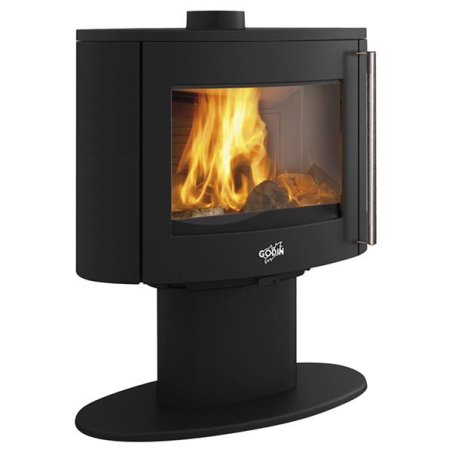 388243000053-Poêle à bois COGGIA 1 VITRE SUR PIED Finition 053 PEINT.LI *