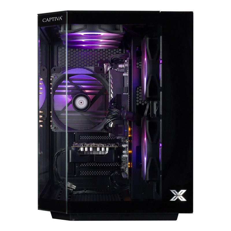 Captiva Advanced Gaming R85-215 Desktop-PC AMD Ryzen 7 5700X, 32GB RAM, 1TB M.2 SSD, Nvidia GeForce RTX 4060, Wi-Fi 6,