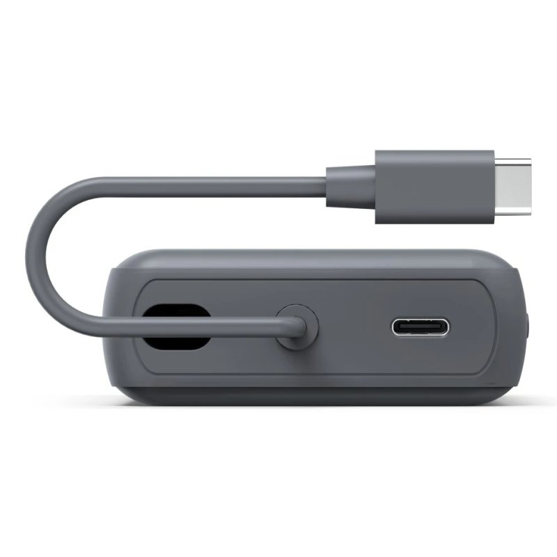 Hama Travel 10000mAh Fast Charge Powerbank, 2x USB-C, LED Capacity Indicator, Grey