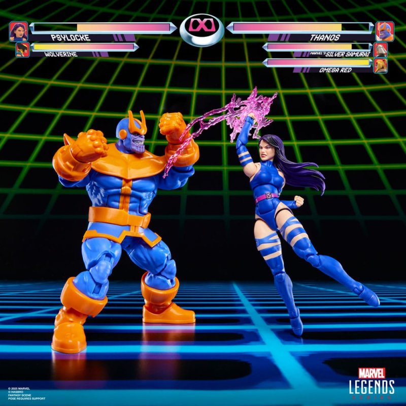 Marvel Legends Gamerverse pack 2 figurines Psylocke vs. Thanos 15 cm
