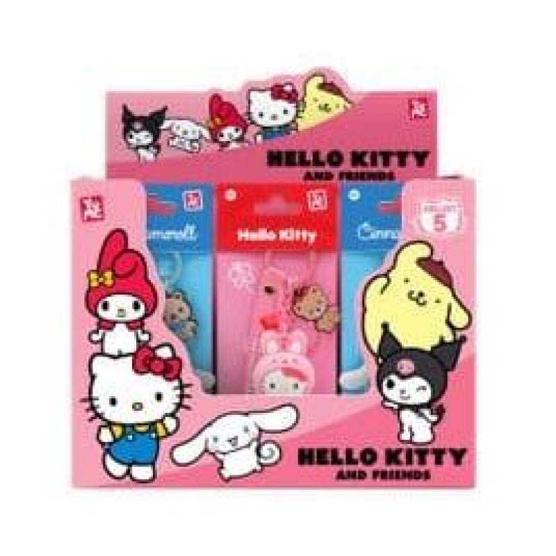 HELLO KITTY - Raincoat Series - Assortiment 12 Porte-Clés 6-7cm
