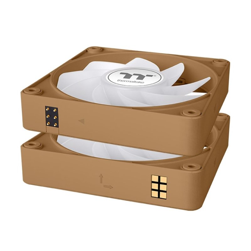 TT CT140 EX Reverse ARGB PC Cooling Fan 3 Pack Gravel Sand