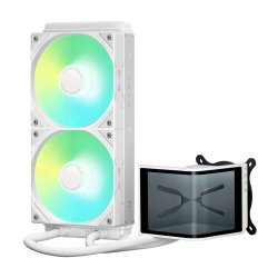 STOCK5 - TRYX PANORAMA SE ARGB 240 Komplett-Wasserkühlung, 3D-AMOLED-Display - 240mm, weiß