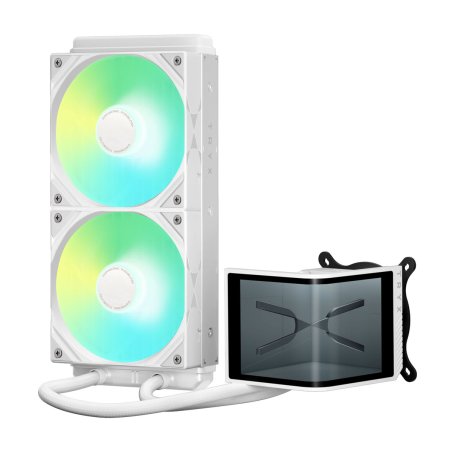 TRYX PANORAMA SE ARGB 240 Komplett-Wasserkühlung, 3D-AMOLED-Display - 240mm, weiß